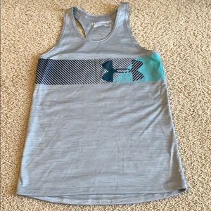Grey under armour tank top